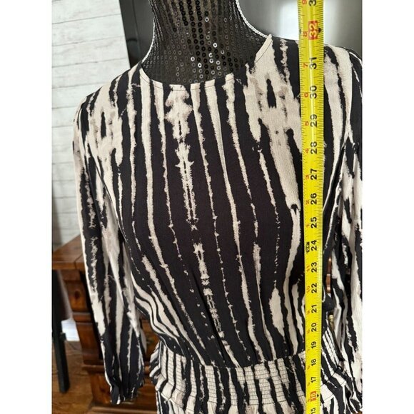 Rails Inez in Black Nile Dress Elastic Waistline Flowy Skirt Style Womens Size S - Picture 5 of 8